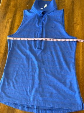 Under Armour Sleeveless Polo Tank - Royal Blue- women’s size large